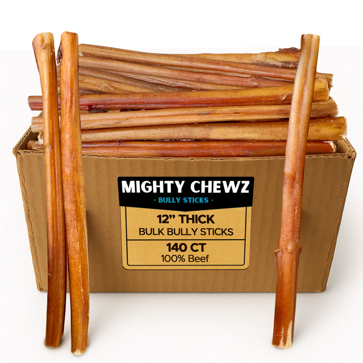 12" Thick 140 ct. Bully Sticks ($3.33 ea.)