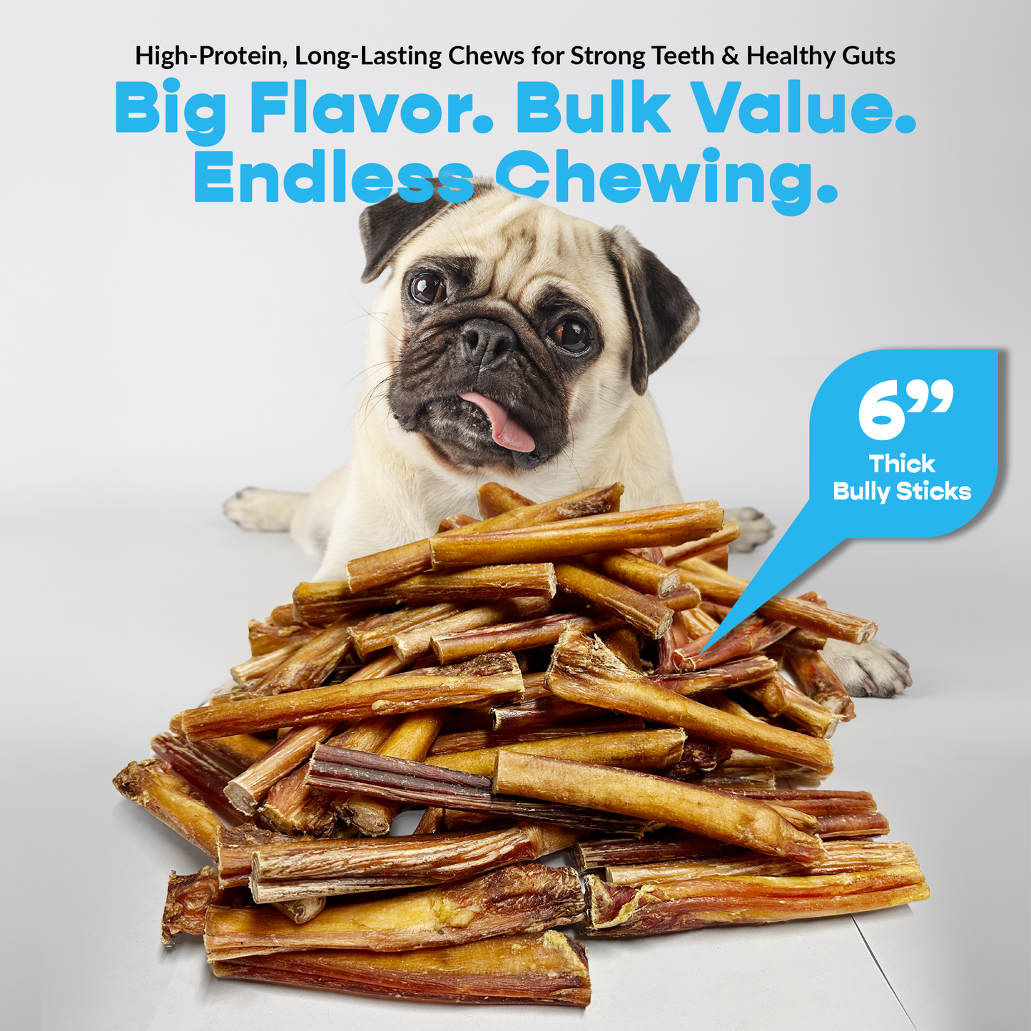 6" Thick 300 ct. Bully Sticks ($1.70 ea.)