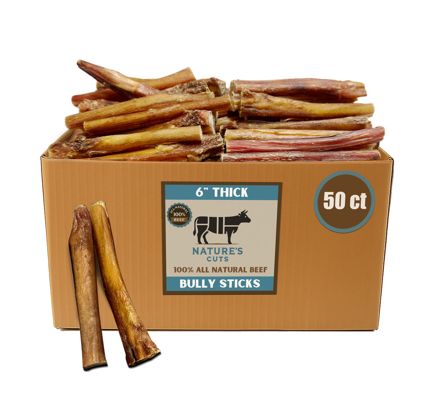 6" Thick Bulk Bully Sticks