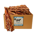 12" MONSTER Braided Bully Sticks