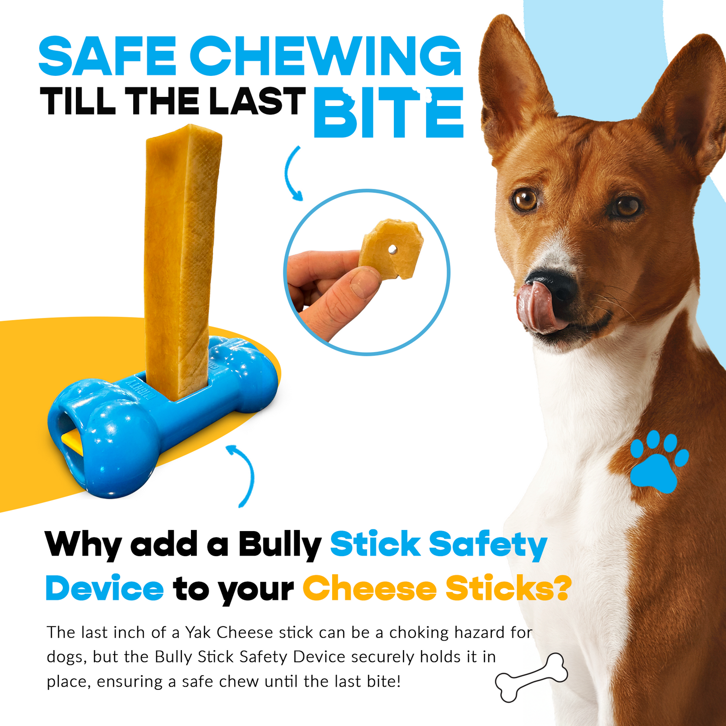 4 Pack Medium Yak Cheese - UPGRADED Bully Bone Included