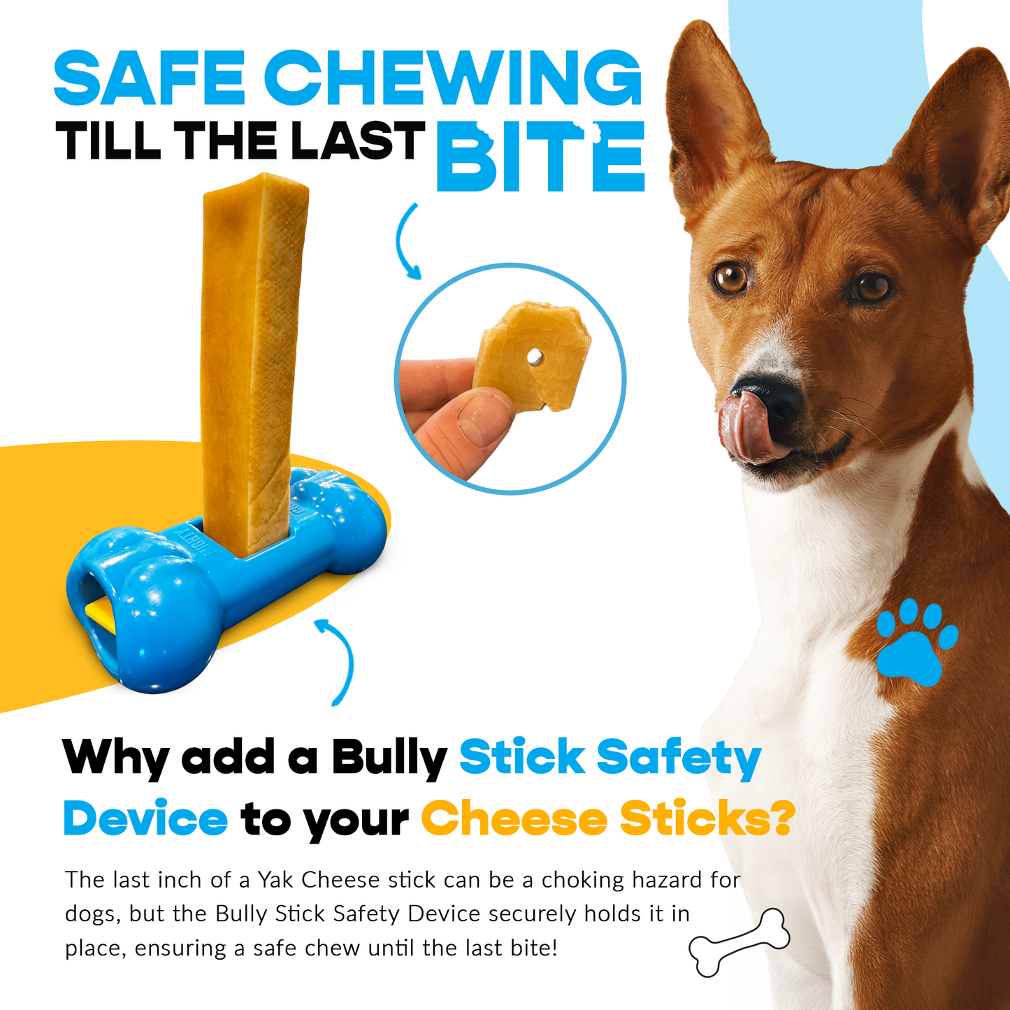 4 Pack XL Yak Cheese - UPGRADED Bully Bone Included