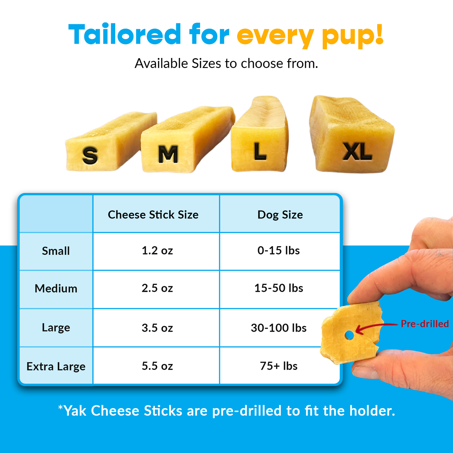 4 Pack XL Yak Cheese - UPGRADED Bully Bone Included