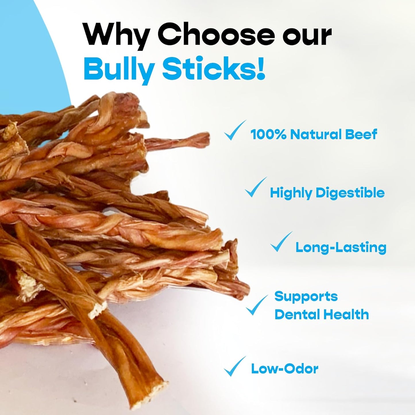 12" Standard 60 ct. Braided Bully Sticks ($4.86 ea.)