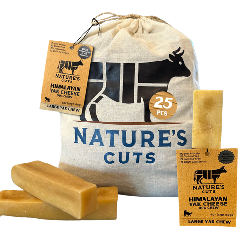 Large yak cheese chews, 25 pack