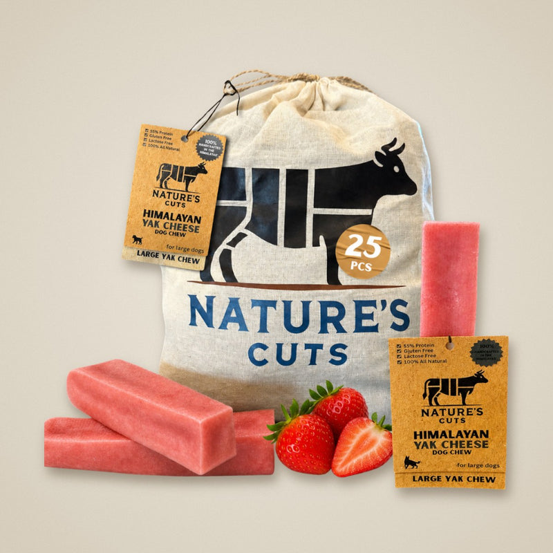 Large Strawberry Flavored Yak Cheese w/ Tag