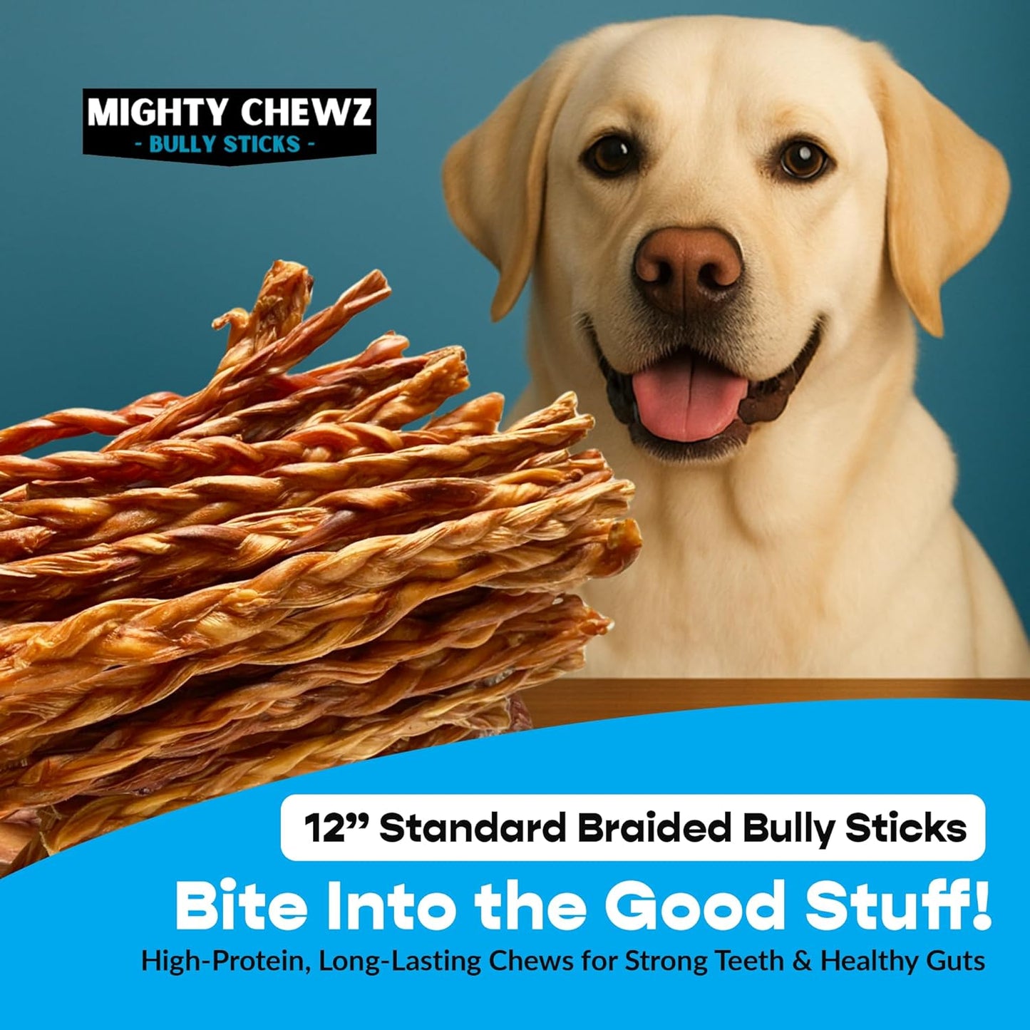 12" Standard 60 ct. Braided Bully Sticks ($4.86 ea.)