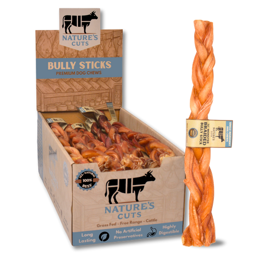 12" Monster Braided Bully Sticks Display Box