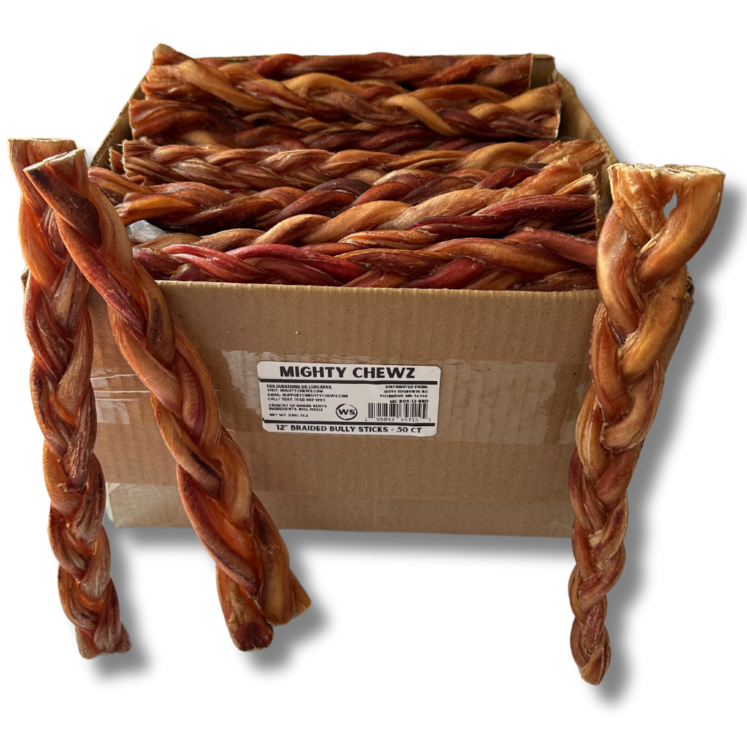 12" MONSTER Braided Bully Sticks  (50 ct.) ($7.24 ea.)