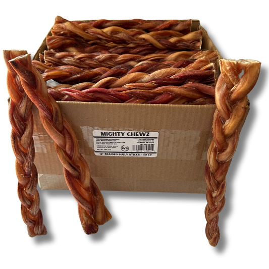 12" MONSTER Braided Bully Sticks  (50 ct.) ($7.24 ea.)