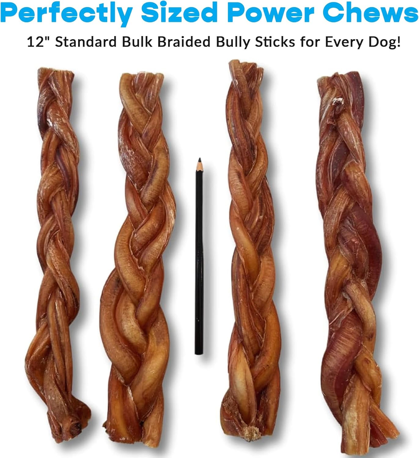 12" MONSTER 40 ct. Braided Bully Sticks ($9.17 ea.)
