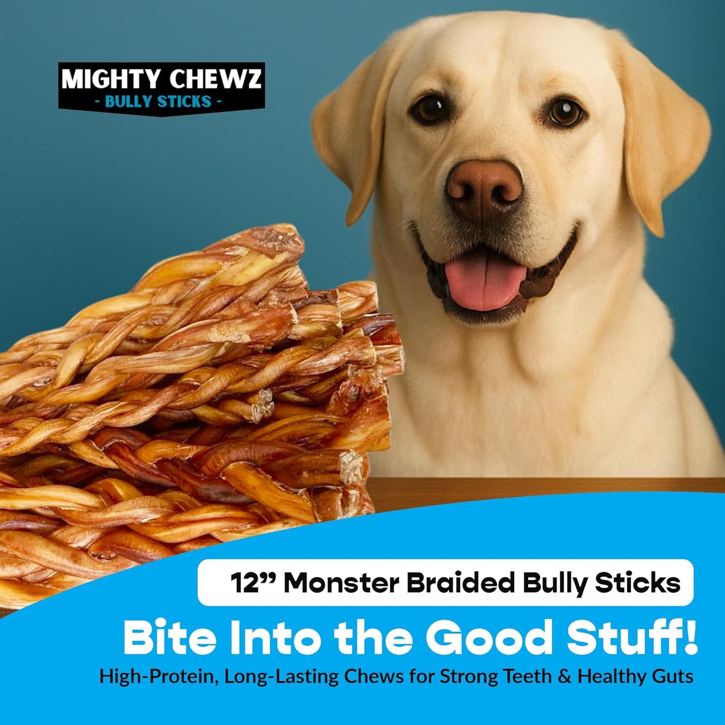 12" MONSTER 40 ct. Braided Bully Sticks ($9.17 ea.)