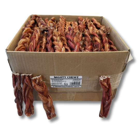 6" Thick Braided Bully Sticks (150 ct.) ($2.96 ea.)