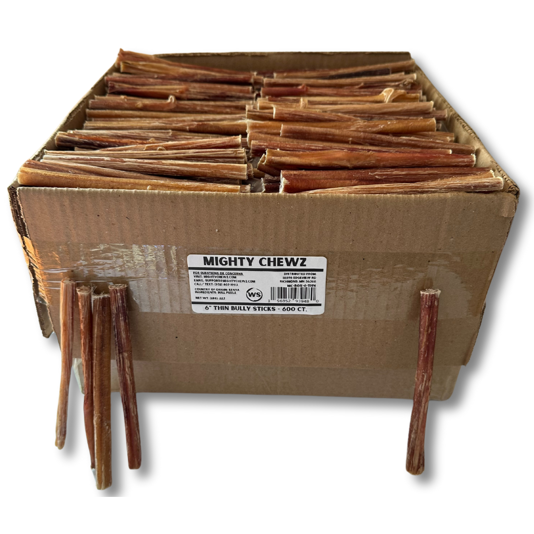 6" Thin Bully Sticks (600 ct.) ($0.89 ea.)