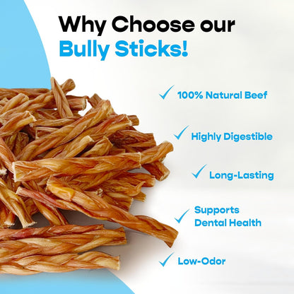 6" Standard 200 ct. Braided Bully Sticks ($1.85 ea.)