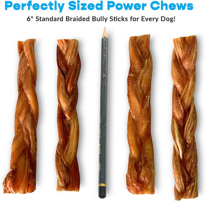 6" Standard 200 ct. Braided Bully Sticks ($1.85 ea.)
