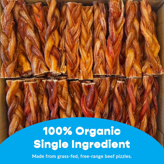 6" Thick Braided 150 ct. Bully Sticks ($3.34 ea.)