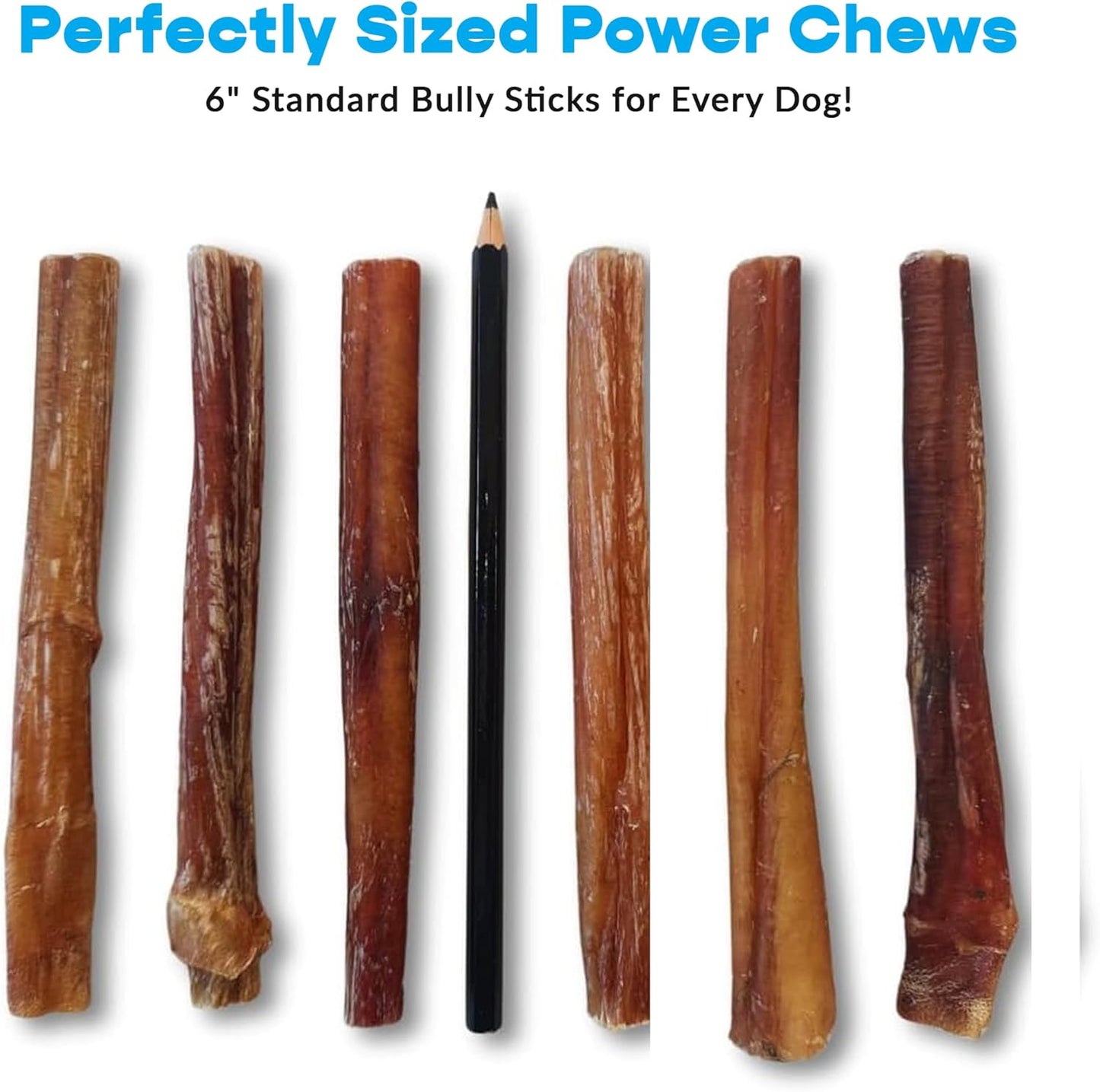 6" Standard 500 ct. Bully Sticks ($1.22 ea.)
