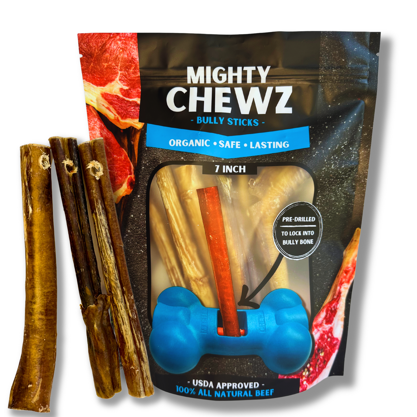 7" Jumbo Bully Sticks - Refill