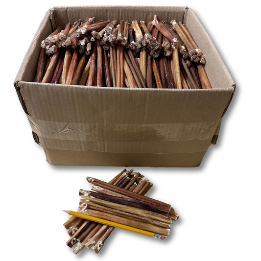 6-7" Very Thin Bully Sticks: 18lb Box (~1000 sticks)