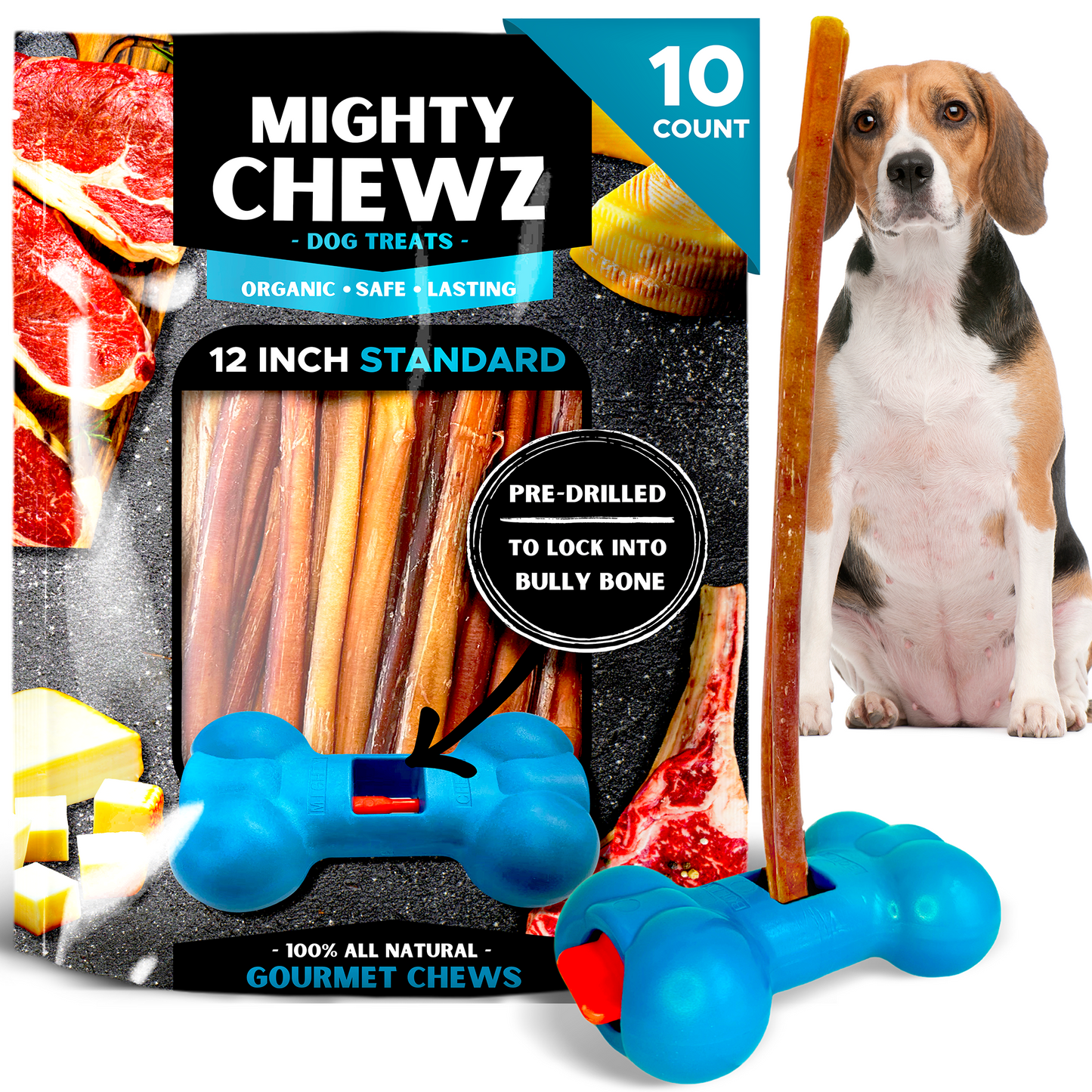 12" Standard Bully Sticks - Bully Bone Included