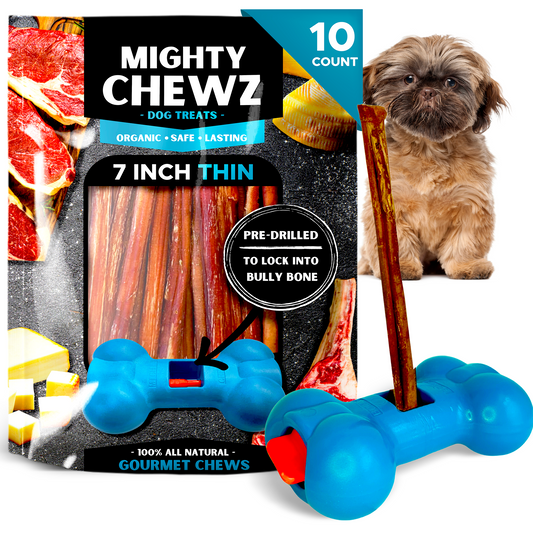 7" Thin Bully Sticks - Bully Bone Included