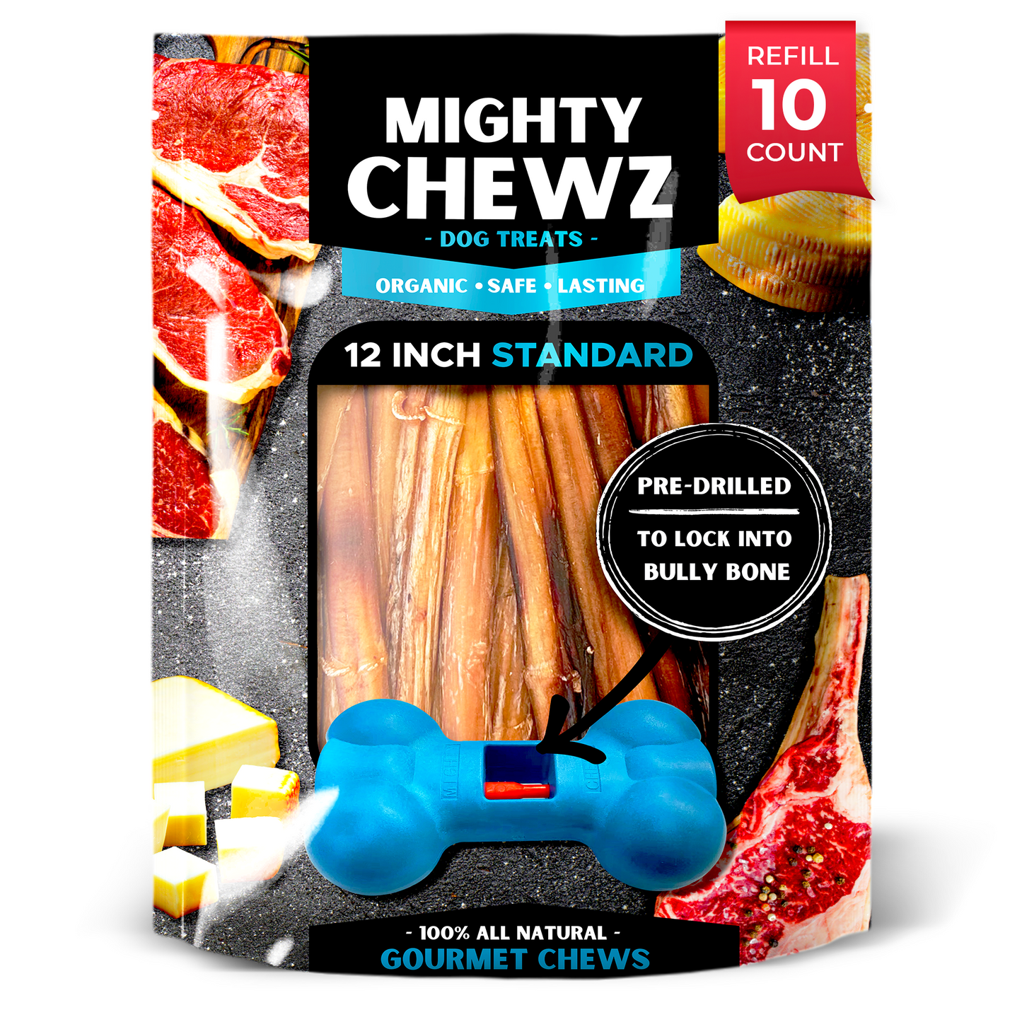 12" Standard Bully Sticks - Refill Pack