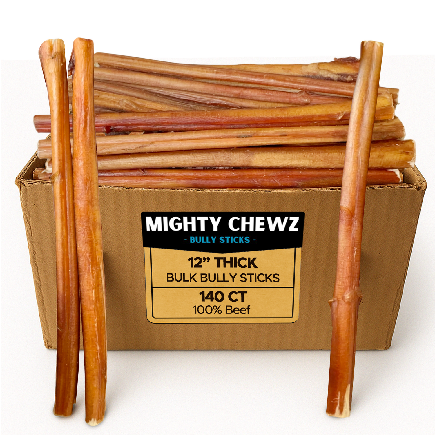12" Thick 140 ct. Bully Sticks ($3.33 ea.)