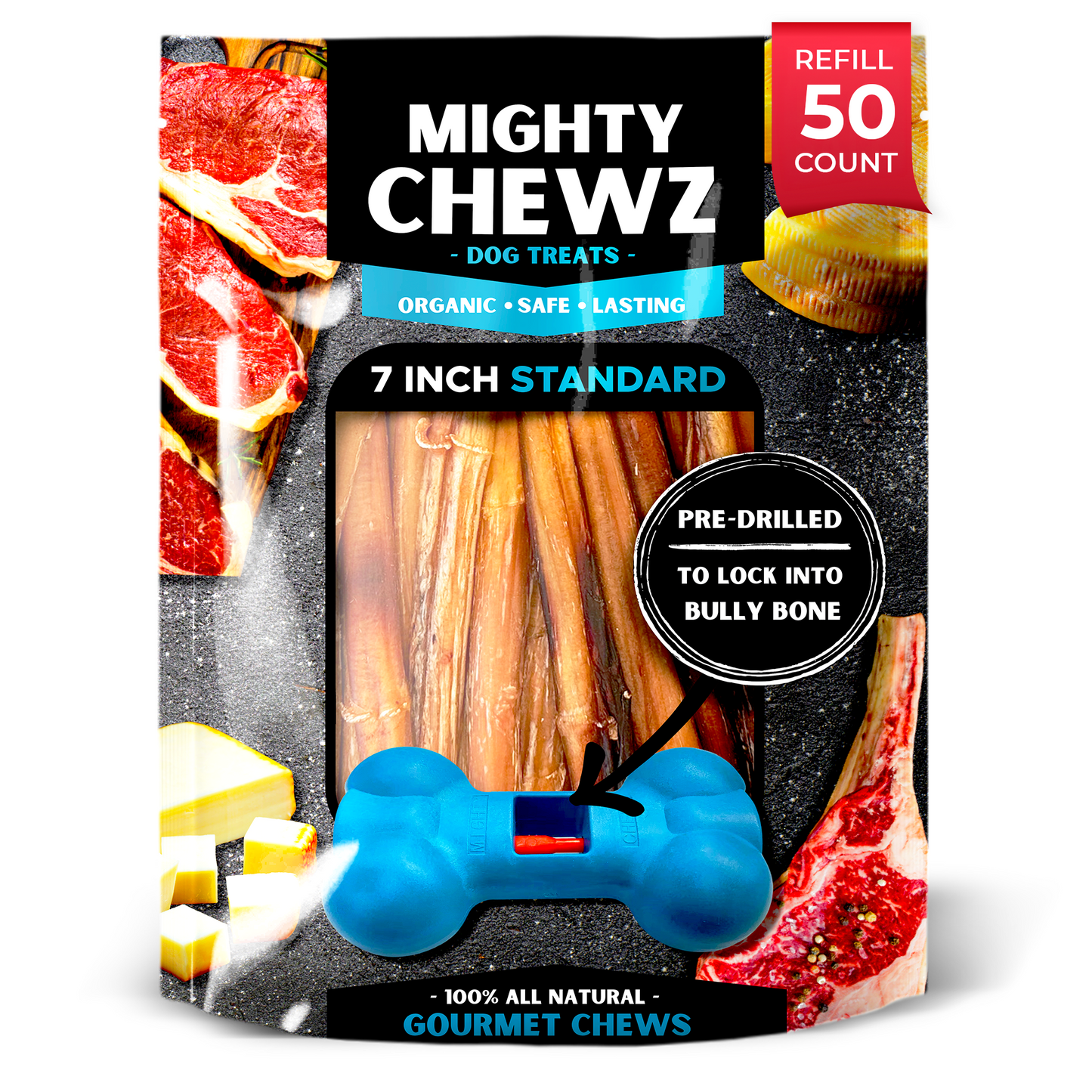 7" Standard Bully Sticks - Refill Pack