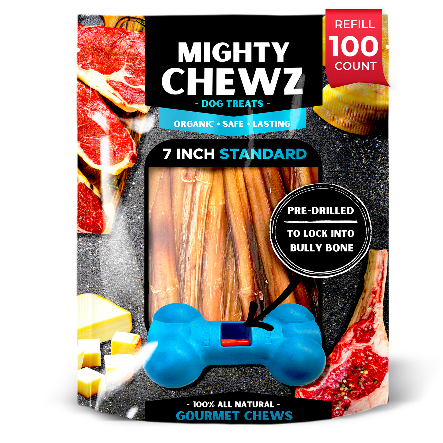 7" Standard Bully Sticks - Refill Pack