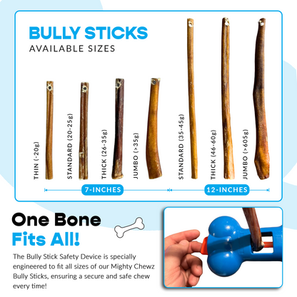 7" Thick Bully Sticks - Bully Bone Included