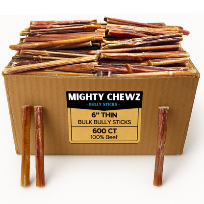 6" Thin 600ct. Bully Sticks ($0.72 ea.)
