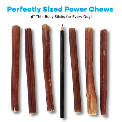 6" Thin 600ct. Bully Sticks ($0.72 ea.)
