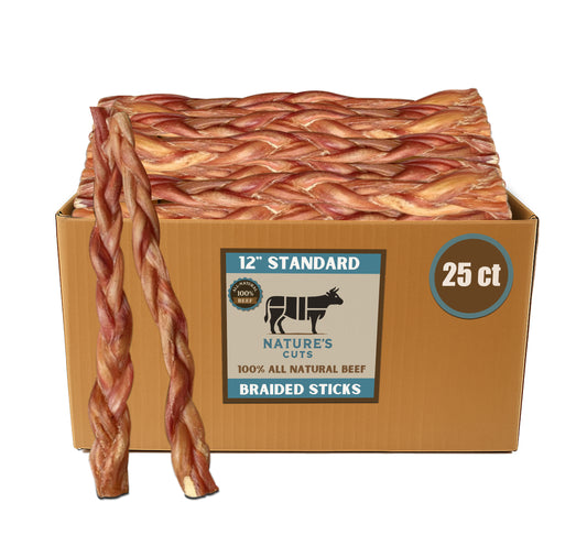 12" Standard Braided Bulk Bully Sticks
