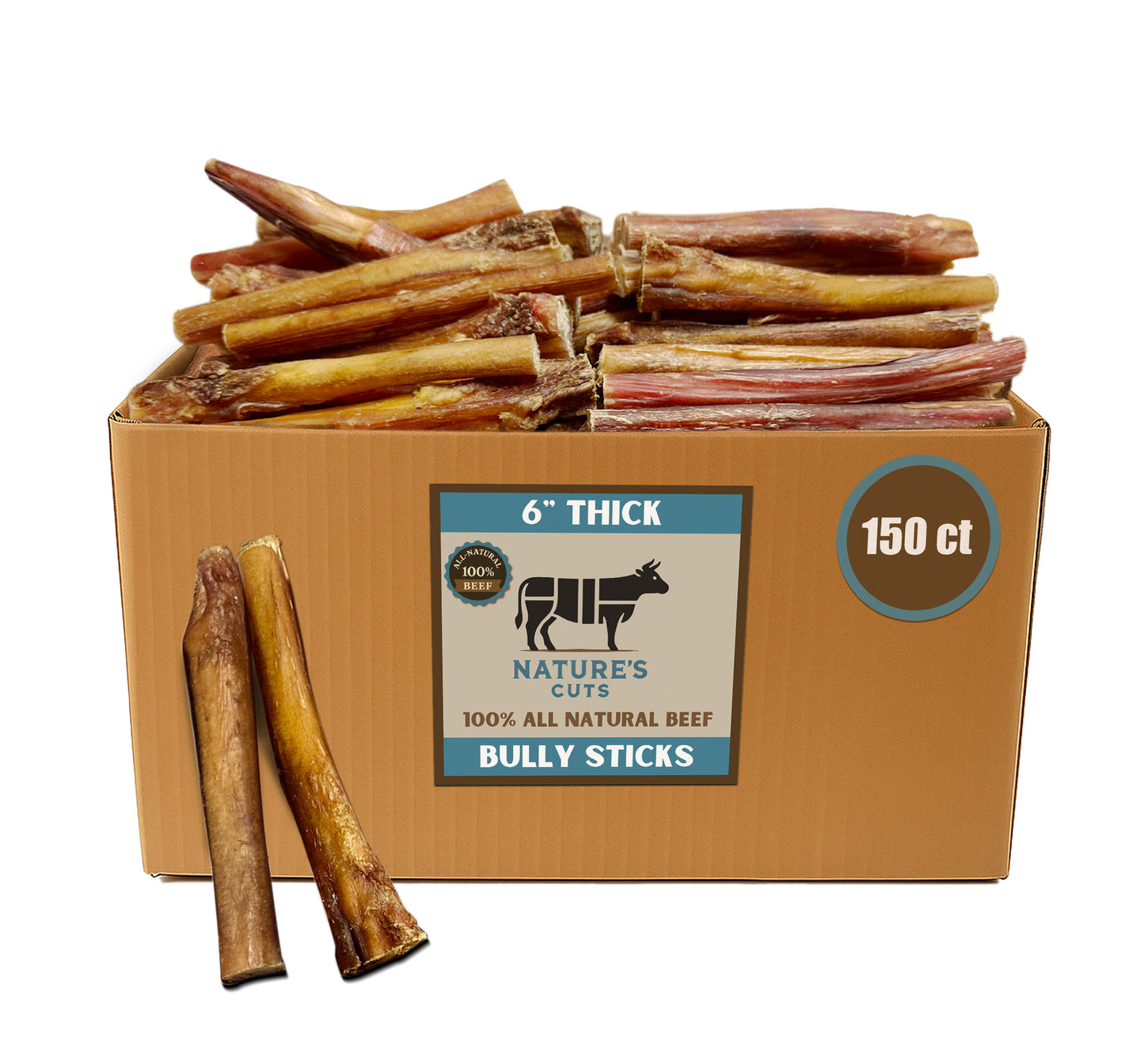 6" Thick Bulk Bully Sticks
