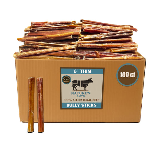 6" Thin Bulk Bully Sticks