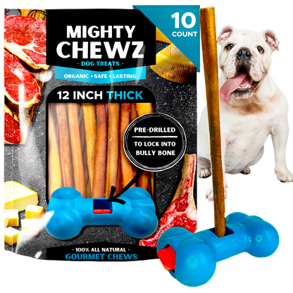 12" Thick Bully Sticks - Bully Bone Included
