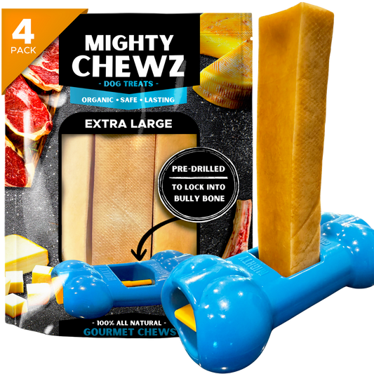 4 Pack XL Yak Cheese - Bully Bone Pro Included
