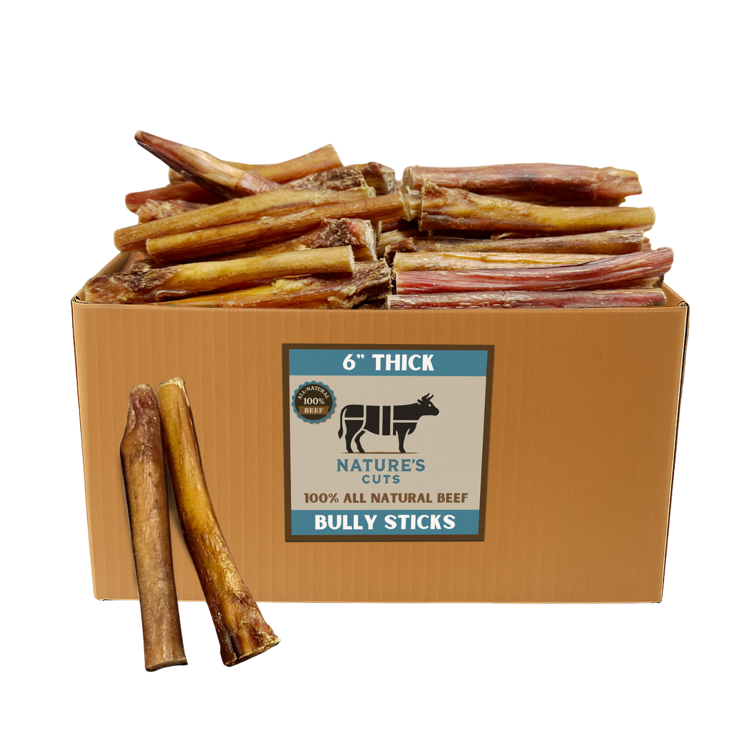 6" Thick Bulk Bully Sticks