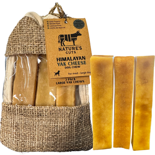 Large Yak Cheese (3 Pack) in Hand Woven Bags