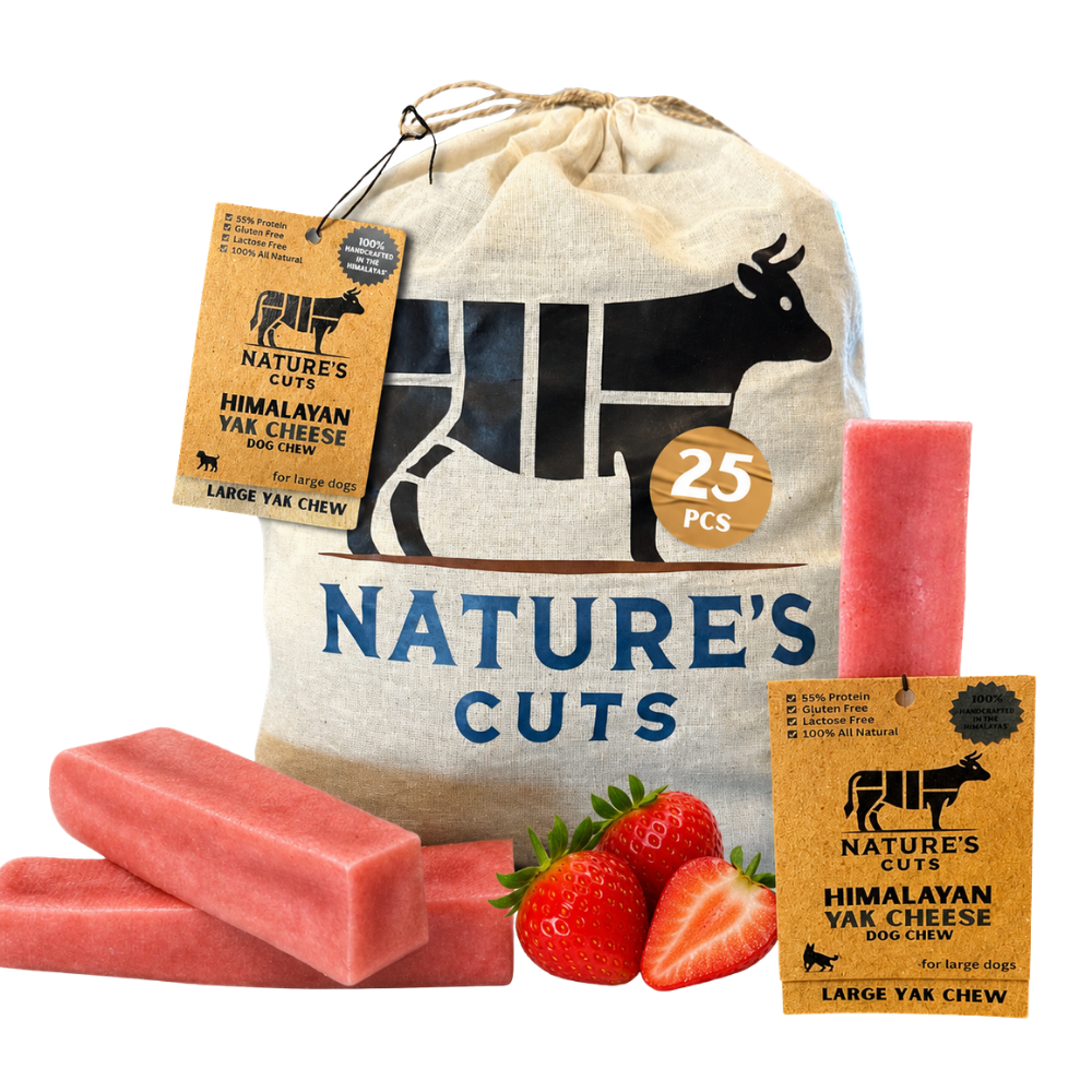 Large Strawberry Flavored Yak Cheese w/ Tag