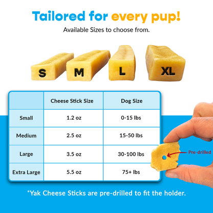 4 Pack XL Yak Cheese - UPGRADED Bully Bone Included
