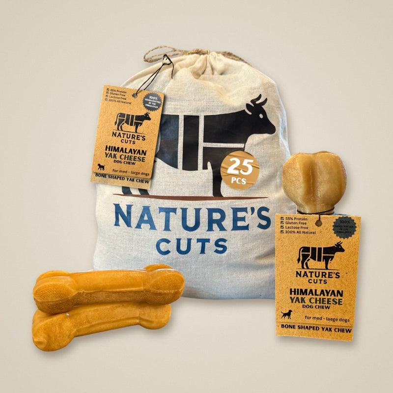 Bone Shaped Yak Cheese w/ Tag