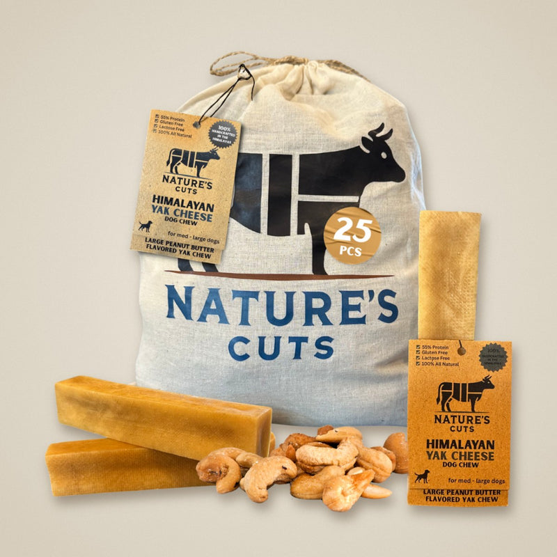 Large Peanut Butter Flavored Yak Cheese w/ Tag