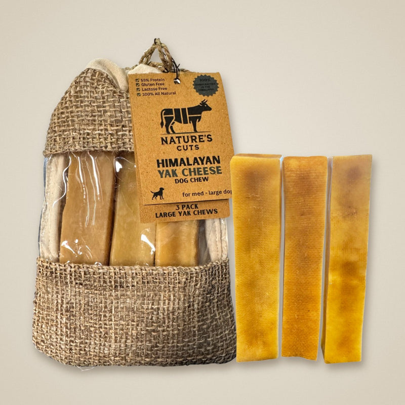 Large Yak Cheese (3 Pack) in Hand Woven Bag
