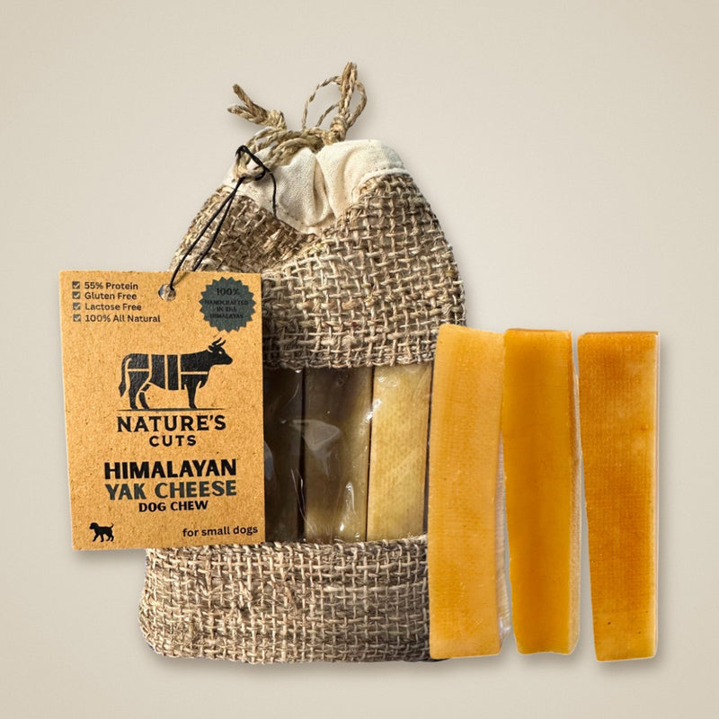 Small Yak Cheese (4 Pack) in Hand Woven Bag
